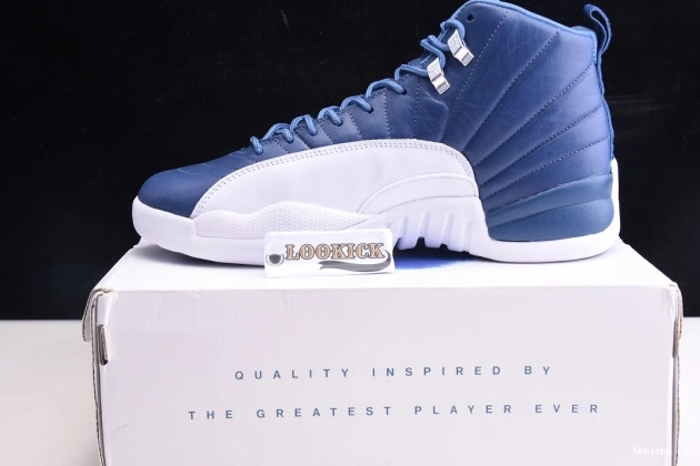 Reps TB 130690-404 Air Jordan 12 Stone Blue Retro 0718